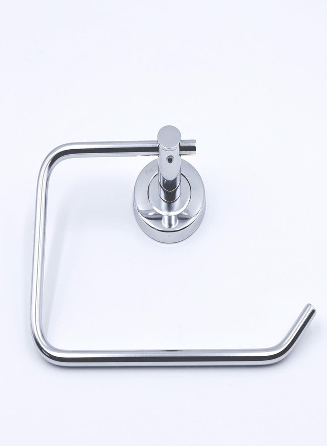 Pathavi Stainless Steel Wall-Mounted Toilet Paper Holder - Rustproof Tissue Roll Hanger with Swivel Arm, Durable, Rust Proof (C-Shape, Chrome Finish, Pack of 1) - Image 2